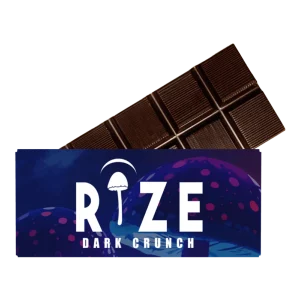 Rize Dark Crunch Mushroom Chocolate Bar