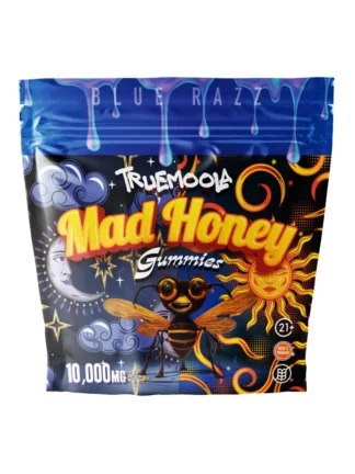 Blue Razz Truemoola Mad Honey Gummies 10000MG