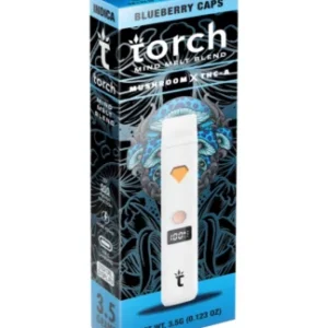 Blueberry Caps Torch Mind Melt Mushroom x THC-A Blend White Series Vape 3.5G