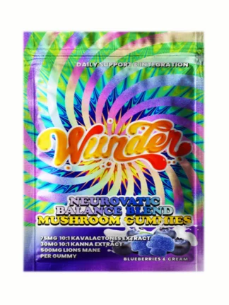 Blueberry & Cream Wunder Neurovatic Balance Blend Mushroom Gummies 2ct
