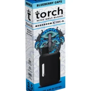 Blueberry Caps Torch Mind Melt Mushroom x THC-A Blend Vape 3.5G