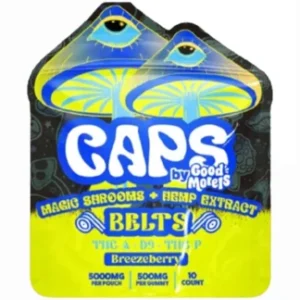 Breezeberry Caps by Good Morels Magic Shrooms+Hemp Extract Belts THC-A+D9+THC-P Gummies 5000mg