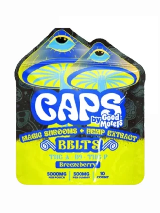 Breezeberry Caps by Good Morels Magic Shrooms+Hemp Extract Belts THC-A+D9+THC-P Gummies 5000mg
