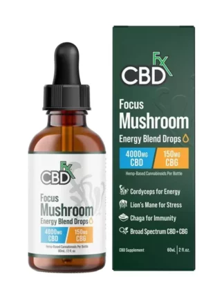 CBDfx Focus CBG + CBD Blend Mushroom Tincture 4000mg 60ml