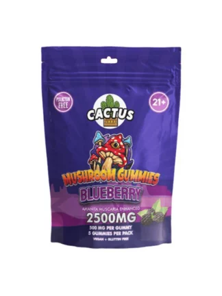 Blueberry Cactus Labs Amanita Muscara Mushroom Gummies 2500mg