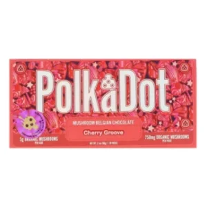 Cherry Groove PolkaDot Magic Mushroom Belgian Milk Chocolate 250mg