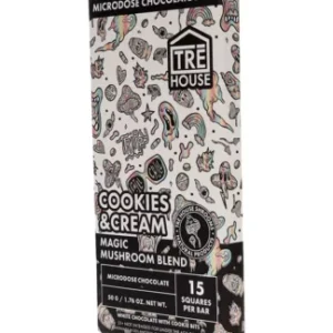 Cookies & Cream Tre House Magic Mushroom Chocolate Bar 50g
