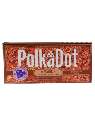 Creamy Hazelnut Wafer PolkaDot Magic Mushroom Belgian Milk Chocolate 250mg