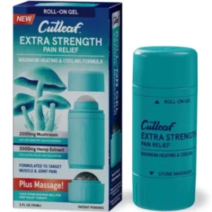 Extra Strength Heating and Cooling Cutleaf Mushroom Hemp Roll On 2000mg