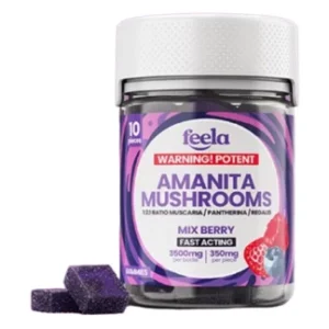 Mix Berry Feela 1:2:1 Ratio Amanita Mushroom Gummies 3500mg