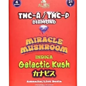 Galactic Kush Alien Exotics Miracle Mushroom THC-A x THC-P Blend Disposable Vape 4G