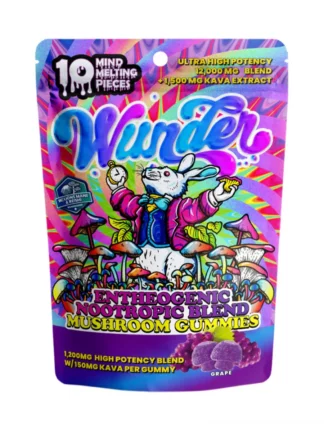 Grape Wunder High Potency Entheogenic Nootropic Blend Mushroom Gummies 12G