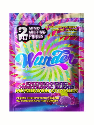 Grape Wunder Entheogenic Nootropic Blend Amanita Mushroom Gummies 2ct
