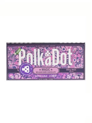 Intense Dark PolkaDot Magic Mushroom Belgian White Chocolate 200mg Magic Per Piece