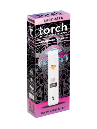 Lady Zaza Torch Mind Melt Mushroom x THC-A Blend White Series Vape 3.5G