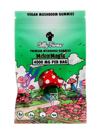 Melon Magic Silly Farms Vegan Mushroom Gummies 4000MG