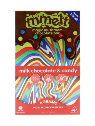 Milk Chocolate & Candy Mmelt Magic Mushroom Chocolate Bar 6G