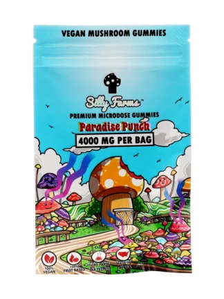 Paradise Punch Silly Farms Vegan Mushroom Gummies 4000MG