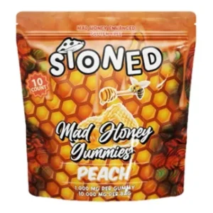 Peach Stoned Mad Honey Gummies 10000MG 10ct