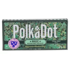 Peppermint Chocolate Crisp PolkaDot Magic Mushroom Belgian Dark Chocolate 250mg