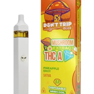 Pineapple Envy Dozo Mushroom Extract + THC-A Disposable 2.5G