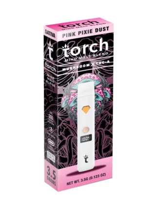 Pink Pixie Dust Torch Mind Melt Mushroom x THC-A Blend White Series Vape 3.5G