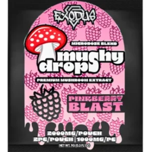Pinkberry Blast Exodus Mushy Drops Mushroom Gummies 2000MG