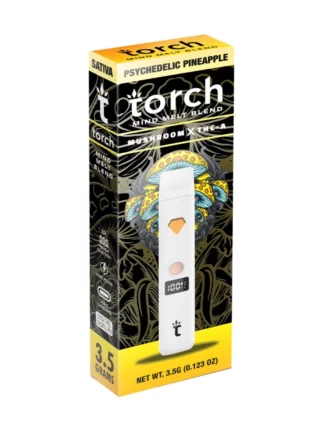 Psychedelic Pineapple Torch Mind Melt Mushroom x THC-A Blend White Series Vape 3.5G