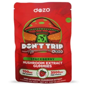 Spaceberry Dozo Don’t Trip Mushroom Gummies 3500MG
