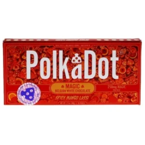 Spicy Mango Lassi PolkaDot Magic Mushroom Belgian White Chocolate 250mg