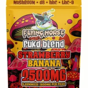Strawberry Banana Flying Horse Fukd Blend Gummies 2500MG