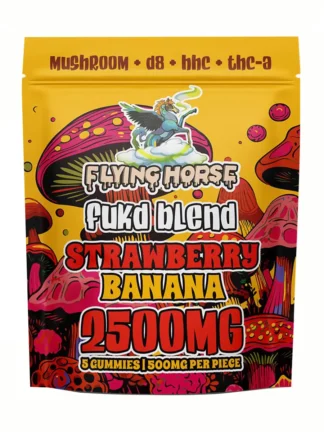 Strawberry Banana Flying Horse Fukd Blend Gummies 2500MG