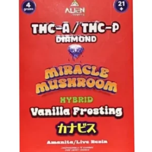 Vanilla Frosting Alien Exotics Miracle Mushroom THC-A x THC-P Blend Disposable Vape 4G