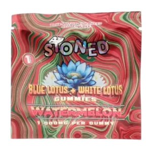 Watermelon Stoned Blue Lotus + White Lotus Gummies 1000mg 1ct