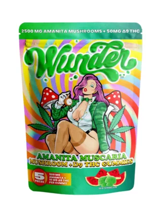 Watermelon Wunder Amanita Muscaria Mushroom + Kava Gummies 2500mg