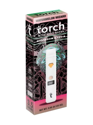 Watermelon Wizard Torch Mind Melt Mushroom x THC-A Blend White Series Vape 3.5G