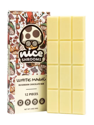 White Magic Nice Shrooms Mushroom Chocolate Bar 12pcs