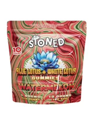 Watermelon Stoned Blue Lotus + White Lotus Gummies 10000mg 10ct